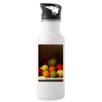 Fruit - Gourde avec paille intégrée - blanc - Droite
