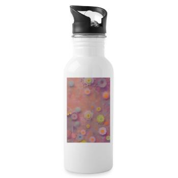 Art floral - Gourde avec paille intégrée - blanc - Droite