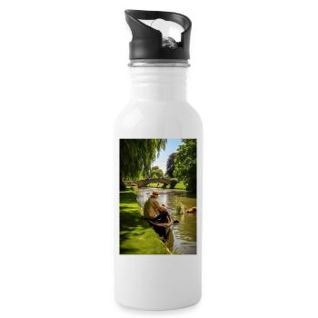 Cadeau de style Martin Bond - Gourde avec paille intégrée - blanc - Droite