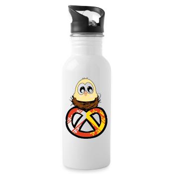 Alsace Chick - Water bottle with straw - white - Right