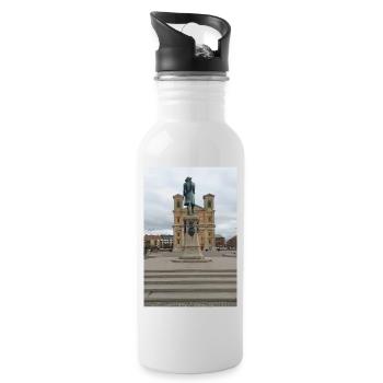 The King before Frederick's Church - Water bottle with straw - white - Right