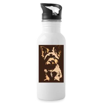 Yorkshire Krapouille - Water bottle with straw - white - Right