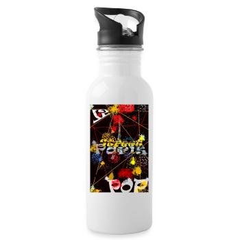 Paris Graf Street Art - Gourde avec paille intégrée - blanc - Droite