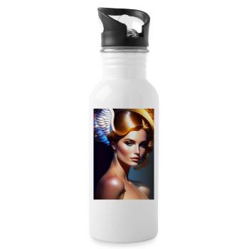 Angel - Water bottle with straw - white - Right