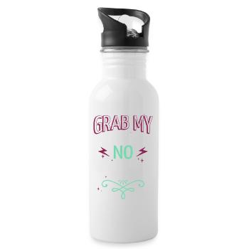 Awesome Alien Kid Happy Animal Anal Sample 2019 - Water bottle with straw - white - Right