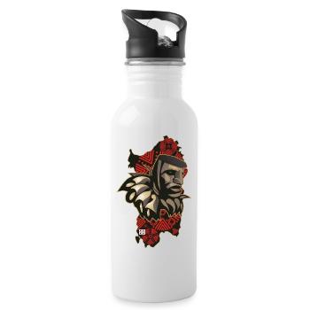 Mamuthone Sardinia - Water bottle with straw - white - Right