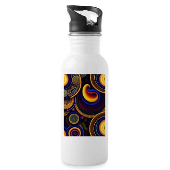 The wonderful world of - Water bottle with straw - white - Right