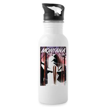Montana Zum Skifahren - Trinkflasche mit integriertem Trinkhalm - Weiß - Rechts