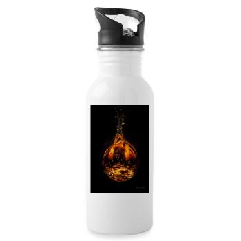 Drop fire 5 - Water bottle with straw - white - Right