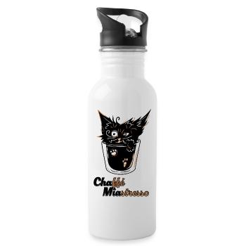 Chaffé Miastresso - Trinkflasche mit integriertem Trinkhalm - Weiß - Rechts