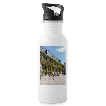 hôtel de ville (Rathaus) Quedlinburg Saxe-Anhalt - Gourde avec paille intégrée - blanc - Droite