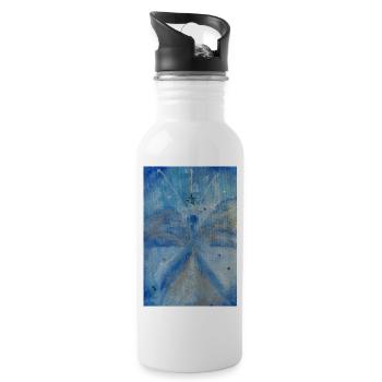 Archangel Michael Angel image - Water bottle with straw - white - Right