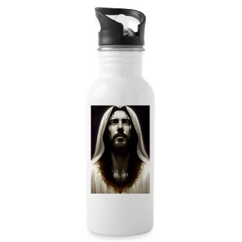 Mon Dieu - Gourde avec paille intégrée - blanc - Droite