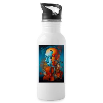 Composer - Water bottle with straw - white - Right