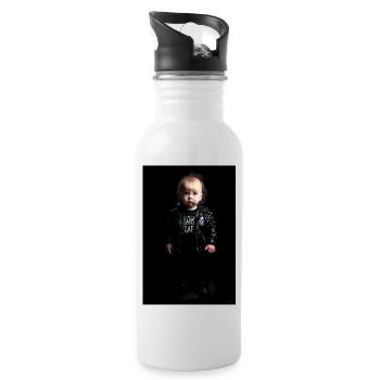 Metal Baby - Water bottle with straw - white - Right