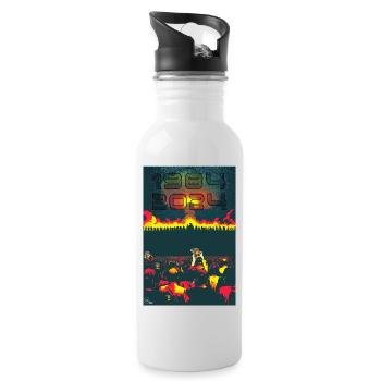 NUKE 3 von Yume Origins - Trinkflasche mit integriertem Trinkhalm - Weiß - Rechts