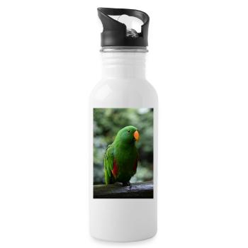 Bird - Trinkflasche mit integriertem Trinkhalm - Weiß - Rechts