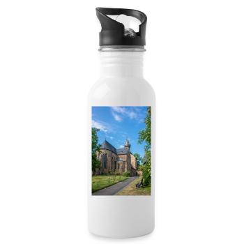 parish church St. Peter and Paul Goslar - Water bottle with straw - white - Right
