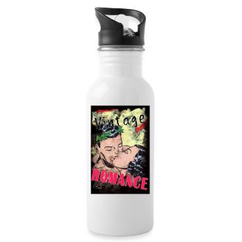 VINTAGE ROMANCE 3 B y Yume Origins - Trinkflasche mit integriertem Trinkhalm - Weiß - Rechts