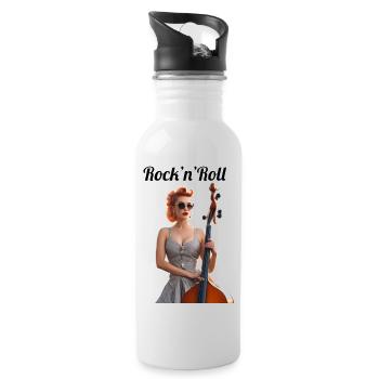 Pinup - Water bottle with straw - white - Right