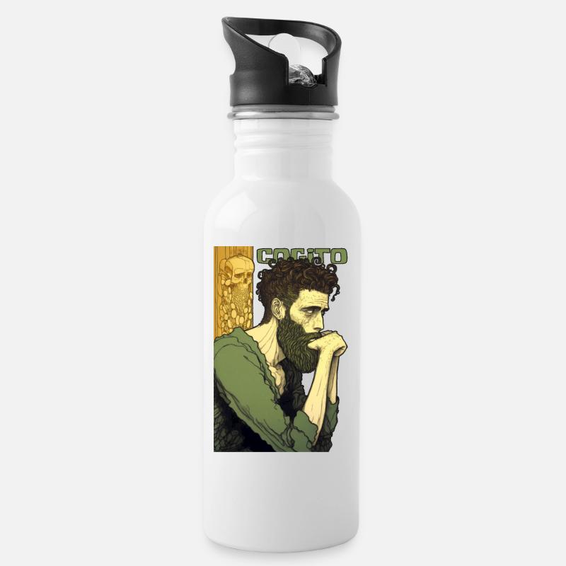 Cogito 03 - Water bottle with straw - white