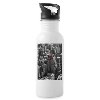 New Yorker - Water bottle with straw - white - Right