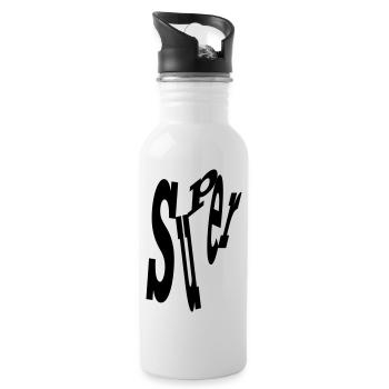 Super - Water bottle with straw - white - Right