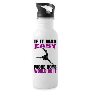 Ballet Dancer Gift Dance Ballerina Dance Class - Water bottle with straw - white - Right
