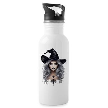 witch - Water bottle with straw - white - Right