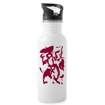 Background Abstract - Water bottle with straw - white - Right