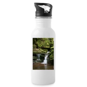 Schwarzwälder Monbach - Trinkflasche mit integriertem Trinkhalm - Weiß - Rechts