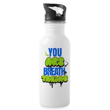 You are breathtaking - Gourde avec paille intégrée - blanc - Droite