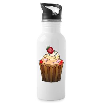 Cake - Water bottle with straw - white - Right