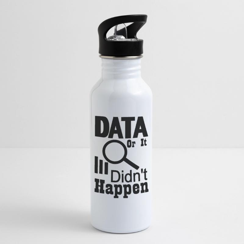 Daten oder es ist nicht passiert Trinkflasche mit integriertem Trinkhalm