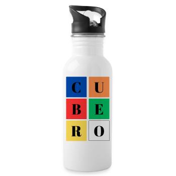Square Bucket Colors SpeedCuber - Water bottle with straw - white - Right