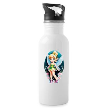 Little Fairy 5 - Water bottle with straw - white - Right