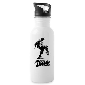 Street Dancer - Water bottle with straw - white - Right