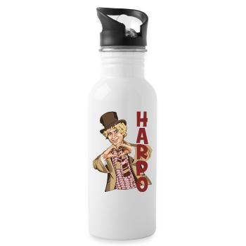 HARPO Je t’aime - Gourde avec paille intégrée - blanc - Droite