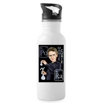 Marie Curie - Water bottle with straw - white - Right