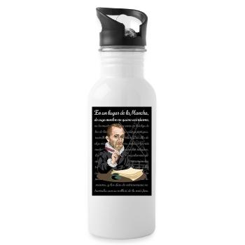 Cervantes - Gourde avec paille intégrée - blanc - Droite
