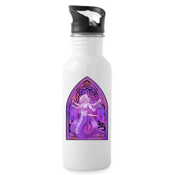Stained Glass Fulgrim - Water bottle with straw - white - Right