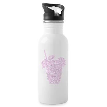 Laby Mojito Neon - Water bottle with straw - white - Right