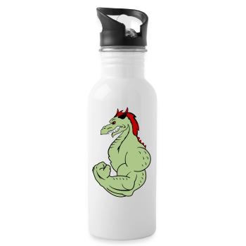 strongdragon 02 - Water bottle with straw - white - Right