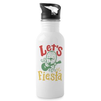 Cinco de Mayo Fiesta mexikanische Party - Trinkflasche mit integriertem Trinkhalm - Weiß - Rechts