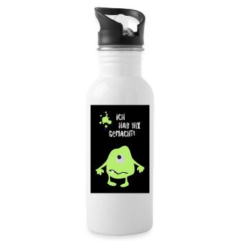 Poster Monster Halloween Comic unschuldig Humor - Trinkflasche mit integriertem Trinkhalm - Weiß - Rechts