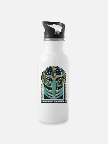 NUT Diosa del CIelo - Botella cantimplora con pajita integrada - blanco