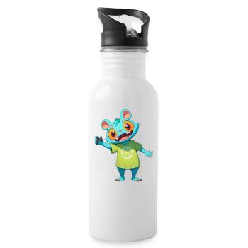 Forest Monster 0790894 - Water bottle with straw - white - Right