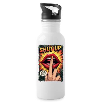 My Own Genius - Water bottle with straw - white - Right