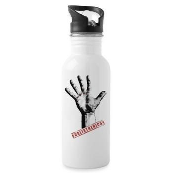 Calisthenics is strength - Water bottle with straw - white - Right