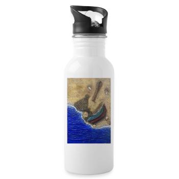 Échouage Mystique Collection : Résonance - Water bottle with straw - white - Right